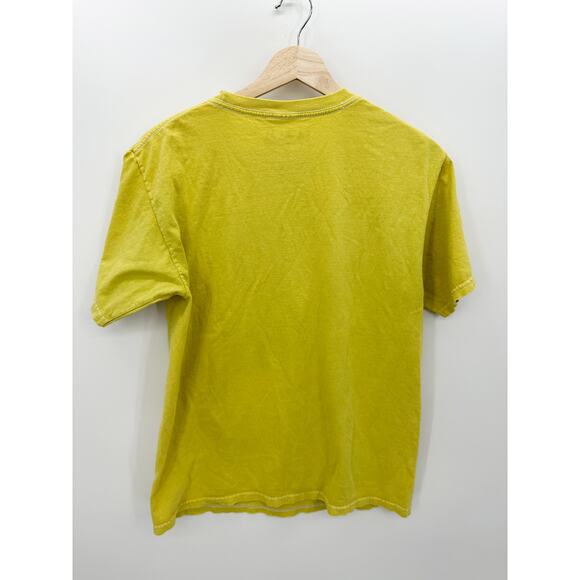 Def Leppard Graphic Tee Mustard Yellow 'High N Dry' T-Shirt Cotton Women Medium - Picture 2 of 5